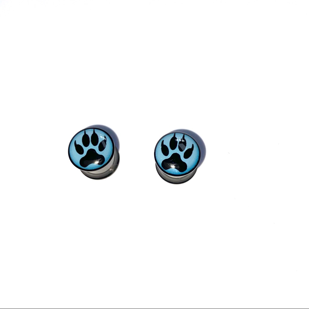 Wolf Paw Ear Gauge Plugs 00g 10mm